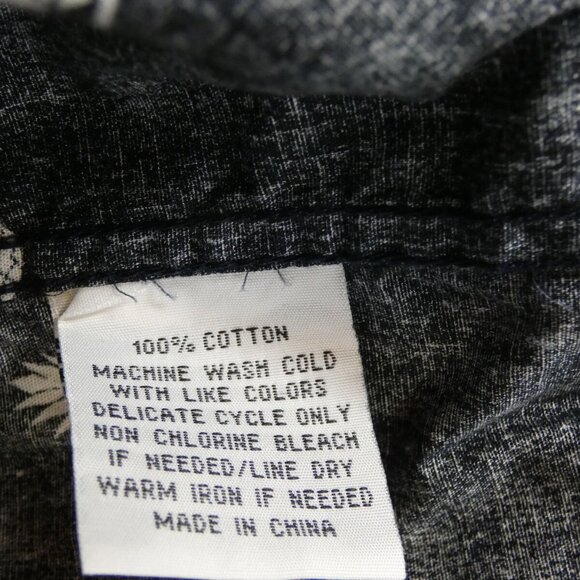 Molokai Surf Co. Men Shirt Size XL Black Pineapples Hawaiian Cotton Short Sleeve - Picture 9 of 11